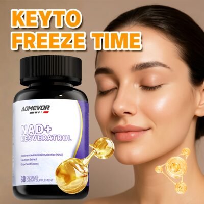 AOMEVOR NAD+ Capsules with Resveratrol & Grape Seed Extract