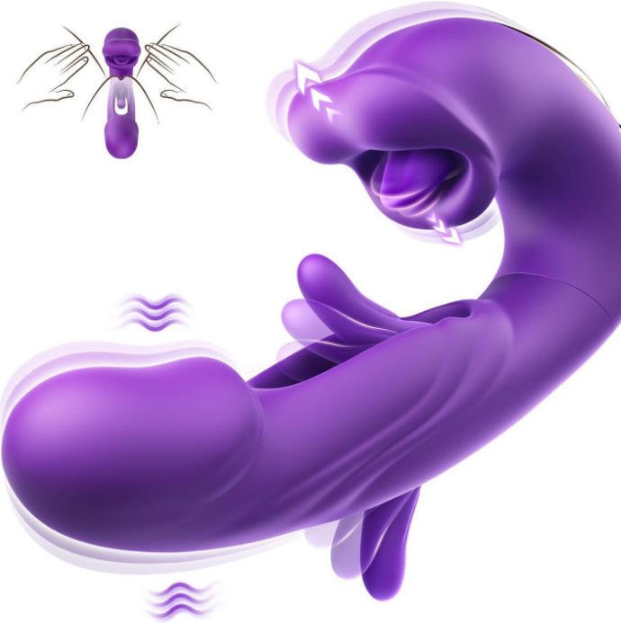 Purple personal massager — product view
